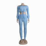 Wish Hot Sale Sexy Solid Color Nightclub Clothes Suit