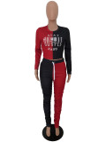 Hip-lifting Slim Fit Pleated Pockets Micro Horn Sports Suit