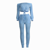 Wish Hot Sale Sexy Solid Color Nightclub Clothes Suit