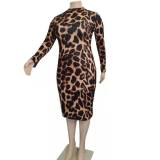 Fashion Sexy Leopard Print Dress
