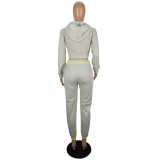 New Products Hooded Cardigan Casual Fashion Sports Suit