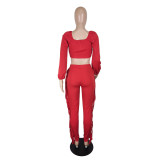 New Style Wrapped Chest Tight-fitting Sexy Tassel Suit