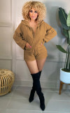 New Hot-selling Fashion Casual Hooded Jumpsuit