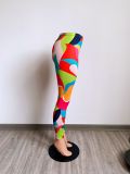 Slim Printed Hip Yoga Pants Casual Sweatpants Jogging Pants