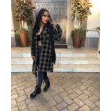 Autumn And Winter Personality Fashionable New Plaid Dress