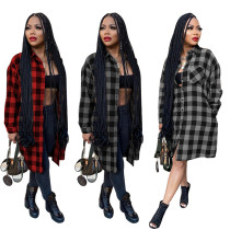 Autumn And Winter Personality Fashionable New Plaid Dress