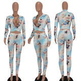 Autumn And Winter Fashion Casual Printing Suit