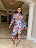 Sexy Fashion Printed Jumpsuit