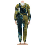 Tie-dye Loose Fashion Casual Two-piece Suit