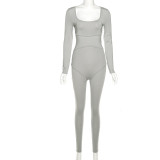 Sexy Hip-lifting High-waist Tight-fitting Casual Sports Jumpsuit