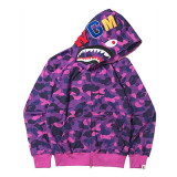 Fashion Shark Head Print Sweatshirt Hooded Jacket