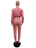 Autumn And Winter Thick Solid Color Sports Suit