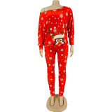 Christmas Element Printing Home Lleisure Suit