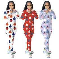 Christmas New Printed Jumpsuit