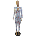 Christmas New Printed Jumpsuit