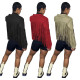 Fashion Short Coat With Pure Color Fringe