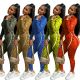 Fashion Camouflage Print Sports Suit