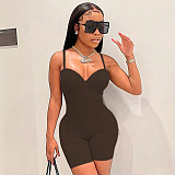 Sexy Low-cut Suspender High-waisted Slim-fit Jumpsuit