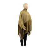 Fashion Fringed Shawl Cloak Top