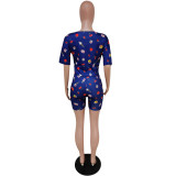 Printed Cartoon Casual Home Sports Suit