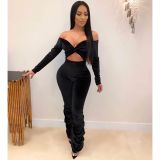 Fashion Casual Sexy Pleated Jumpsuit