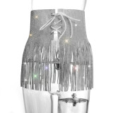 Sexy Super Flash Drill Strappy Skirt