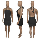 Halterneck Slim Sexy Short Dress