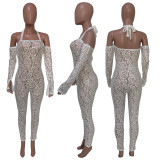 Perspective Sexy Lace Tie Jumpsuit