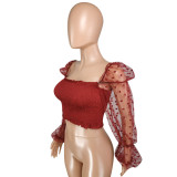 Sexy Net Yarn Club Breast Wrap Top