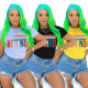 Fashion Letter Print Casual Short Sleeve T-Shirt