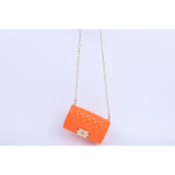 Buckle Chain Bag Mini PVC Jelly One Shoulder Crossbody Bag