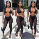 Fashion Sexy Mesh Yarn Suit