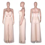 Tulle Suspender Sexy Jumpsuit