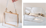 Fashion Acrylic Transparent Detachable Chain Bag