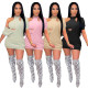 Large V-Neck Loose Tank Top Dress Two Piece Set