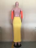 Fashion Stitching Pit Strip Dress