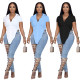 Spring New Bevel Shirt Short Sleeve Top