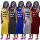 Fashion Explosive Burning Flower Print Cute Casual Dress
