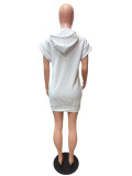 2022 New Hooded Sweater Mini Dress