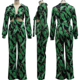 Sexy Fashion Digital Print Chest Strap Two Sets