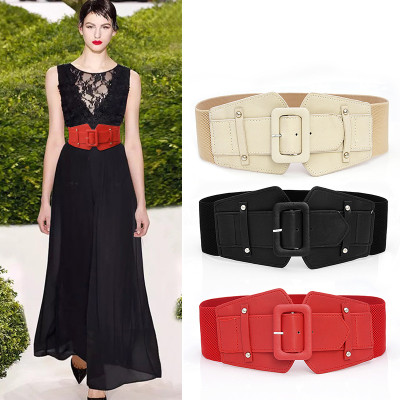Fashion Elastic Elastic Wide Belt Decoration Personalized Belt