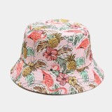 Flamingo Pattern Outdoor Sun Protection Double Basin Hat