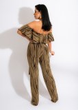 Sexy And Fashionable Word Neck Tube Top Jumpsuit