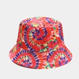 Beach Vacation Leisure Rainbow Double Sided Couple Bucket Hat