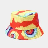 Beach Vacation Leisure Rainbow Double Sided Couple Bucket Hat
