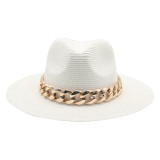 British Paper Straw Hat Sunshade Flat Beach Hat