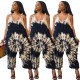 Casual Fashion Loose Print Jumpsuit