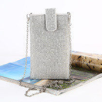 Fashion New Chain Crossbody Diamond Phone Bag