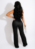 Sexy Sloping Shoulder Sleeveless Jumpsuit