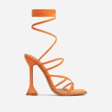 Stiletto Square-toe Open-toe Strappy Sandals